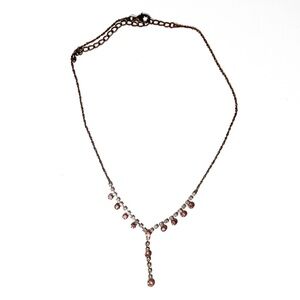 4/$15 🌻 Pink & Silver Sparkling Formal Princess Necklace